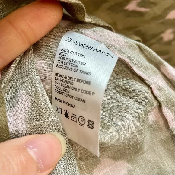 ZIMMERMANN Carnaby Belted Leopard-Print Cotton-Voile Mini Dress 0P 🐆 - Picture 5 of 11